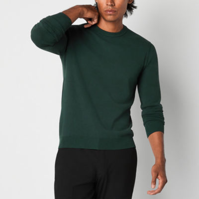 JF J.Ferrar Slim Mens Crew Neck Long Sleeve Pullover Sweater - JCPenney