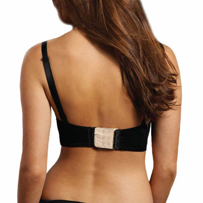 2 or 3 Hook Low Back Bra Converter by Perfection, Black, Other