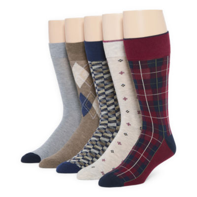 Stafford Casual Dress Mens 5 Pair Crew Socks - JCPenney