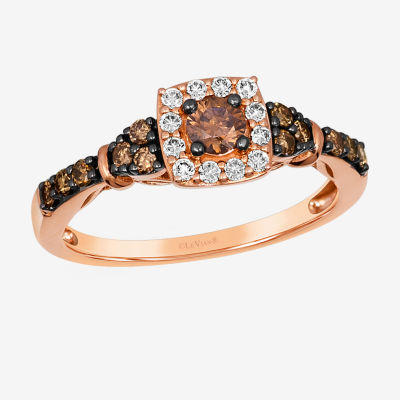 Le Vian Ring Featuring 3 8 Cts Chocolate Diamonds 1 8 Cts Nude