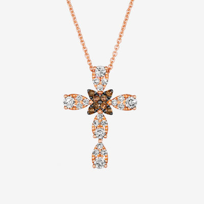 Le vian chocolate deals diamond cross necklace