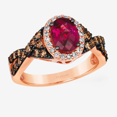 Le vian raspberry deals rhodolite ring