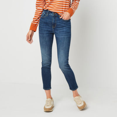 a.n.a. Womens High Rise Skinny Ankle Jean