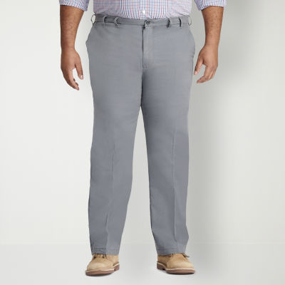 IZOD Big & Tall Sportflex Waistband Stretch Flat Front Chino Pant-JCPenney