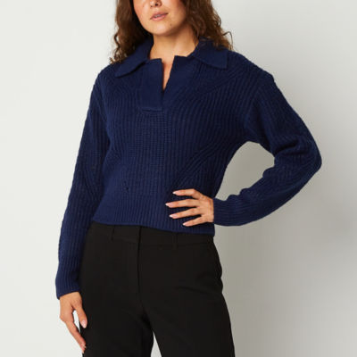 Ryegrass Womens Long Sleeve Pullover Sweater Color American Navy