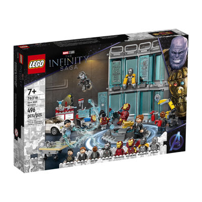 Man (496 Armory Set Heroes Iron - Marvel LEGO 76216 Pieces) Building JCPenney Super