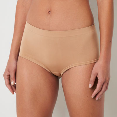 Adonna JC Penny Nude High-waist Shapewear Beige Boy Shorts Size M 