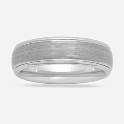 Mens 6mm Tungsten Comfort-Fit Ring, Color: Gray - JCPenney