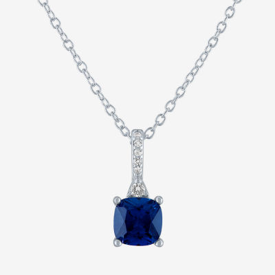 Cushion Lab Blue Sapphire - Lab Cushion Blue Sapphires