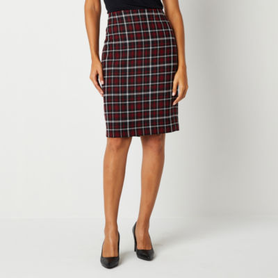 Womens pencil skirt clearance plaid