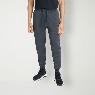 Mens Plain Fleece Jogger Drawstring Sweatpants Black/gray/charcoal