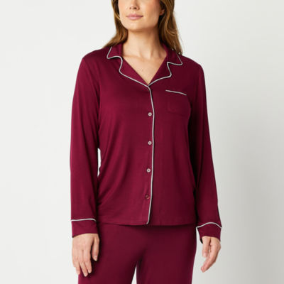 Liz Claiborne Cool and Calm Womens Long Sleeve Pajama Top - JCPenney
