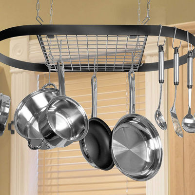 Blu Skillet's Hanging Oval Pot Rack