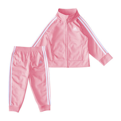 Baby girl store pink adidas tracksuit