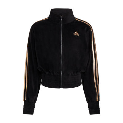 Black velvet adidas clearance jacket