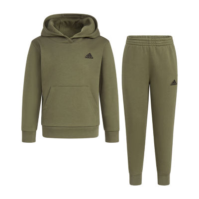 Adidas hoodie army discount green