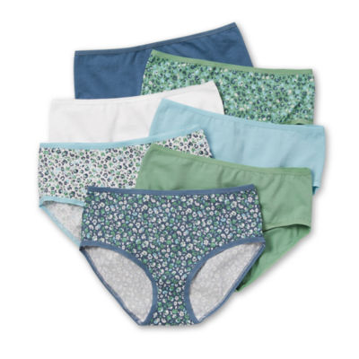 Hanes Big Girls 4 Pack Period + Leak Resistant Hipster Panty, Color:  Assorted - JCPenney