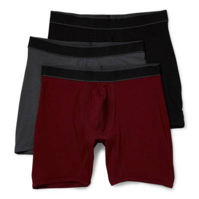 3-Pack 18-Hour Jersey Boxer Briefs True Black