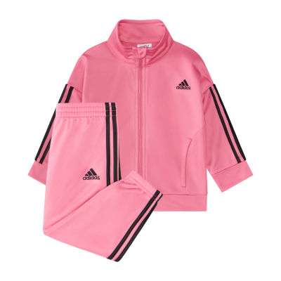 Pink adidas top tracksuit for babies