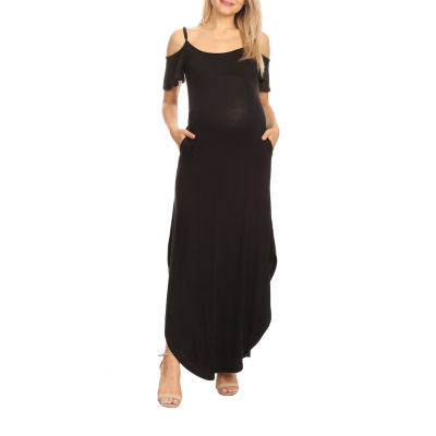 Pinkblush Maternity Short Sleeve Maternity Maxi Dress