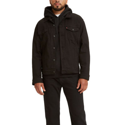 Levi's® Men's Long Sleeve Trucker Jacket - Black Denim S : Target