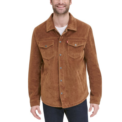 Levi's® Men's Faux Shirt Jacket, Color: Cognac - JCPenney