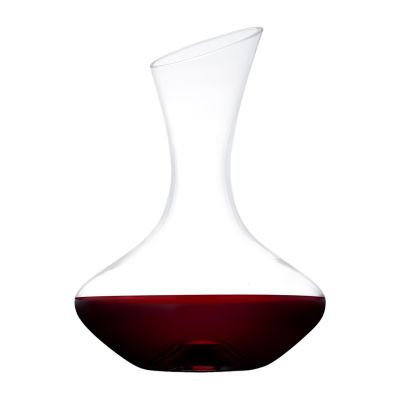 JoyJolt Lancia Wine Decanter Set with 4 Stemless Wine Glasses