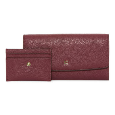 Liz Claiborne Boxed Gift Set 2-pc. Wallet | Red | One Size | Wallets + Small Accessories Wallets | Holiday Gifts
