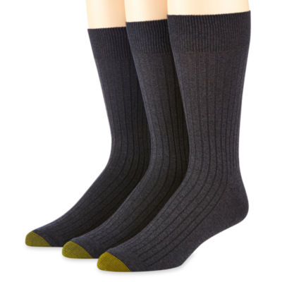 Mens gold 2025 toe dress socks