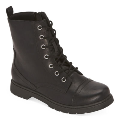 Womens black combat boots on sale cheap