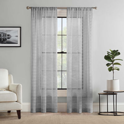 Mercantile Fiona Rod Pocket Sheer Set of 2 Curtain Panels - JCPenney