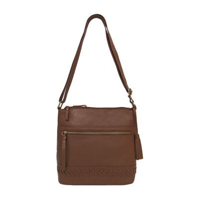 Great American Leatherworks Crossbody Bag, Color: Cognac - JCPenney