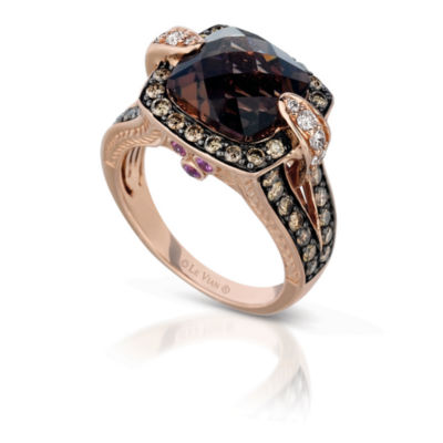 Levian chocolate hot sale quartz ring