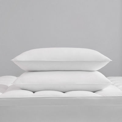 Rolled Duck Down Pillow 2 Pack Color White JCPenney