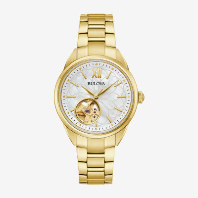 Bulova Classic Sutton Womens Automatic Gold Tone Stainless Steel