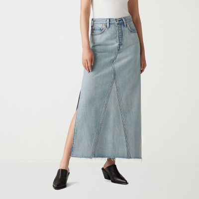 Levi s Iconic Womens Mid Rise Denim Skirt