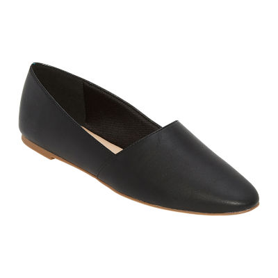 Womens pointed black on sale flats