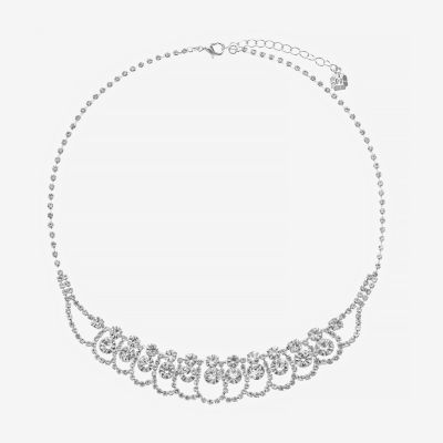 One night Monument Recycle Monet Jewelry Silver Tone 17 Inch Rolo Collar Necklace, Color: White -  JCPenney