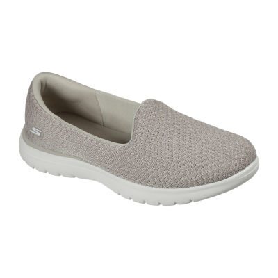 Skechers Womens On The Go Flex Charm Slip-On Shoe, Color: Taupe -