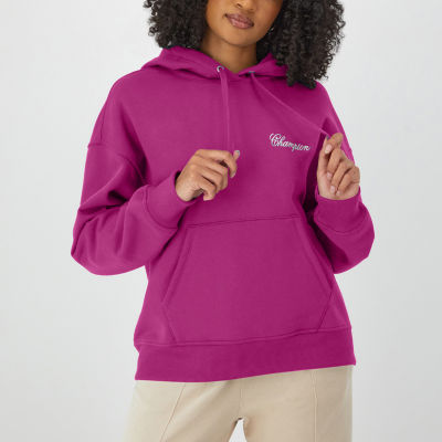 Champion pink hoodie womens clearance
