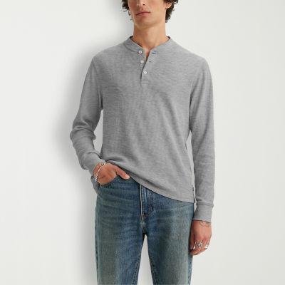 Levi's Long Sleeve Thermal Henley Long Sleeve Tee - Mens Tops & T