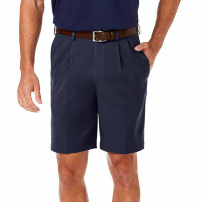 Haggar Cool 18 PRO Classic Fit Pleated Shorts-JCPenney, Color: Navy