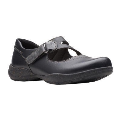 Clarks Roseville Jane Toe Mary Jane Shoes, Color: Black - JCPenney