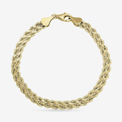 10K Gold Double Rope Bracelet