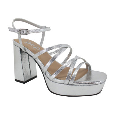 Jcpenney store silver sandals