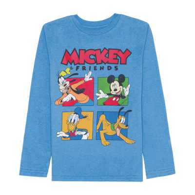 Disney Collection Little & Big Boys Crew Neck Wish Short Sleeve Graphic  T-Shirt, Color: Royal Blue - JCPenney