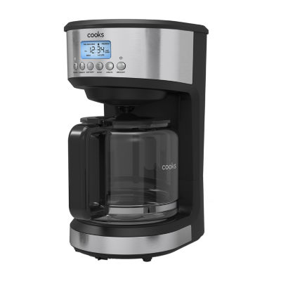 Cuisinart® 12-Cup Coffee Maker with Hot Water System CHW-12, Color:  Black-stainless - JCPenney