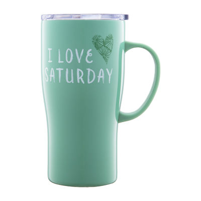 Cambridge 20oz 'Coffee Loves You' Travel Tumbler, Color: Blue