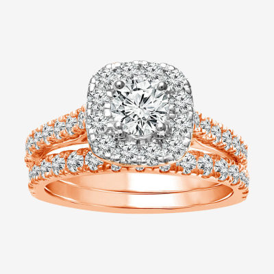 Jcpenney rose gold on sale engagement rings