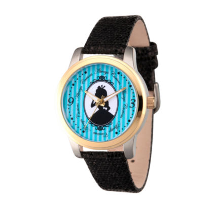 Alice in Wonderland Brown Leather Wrist Watch